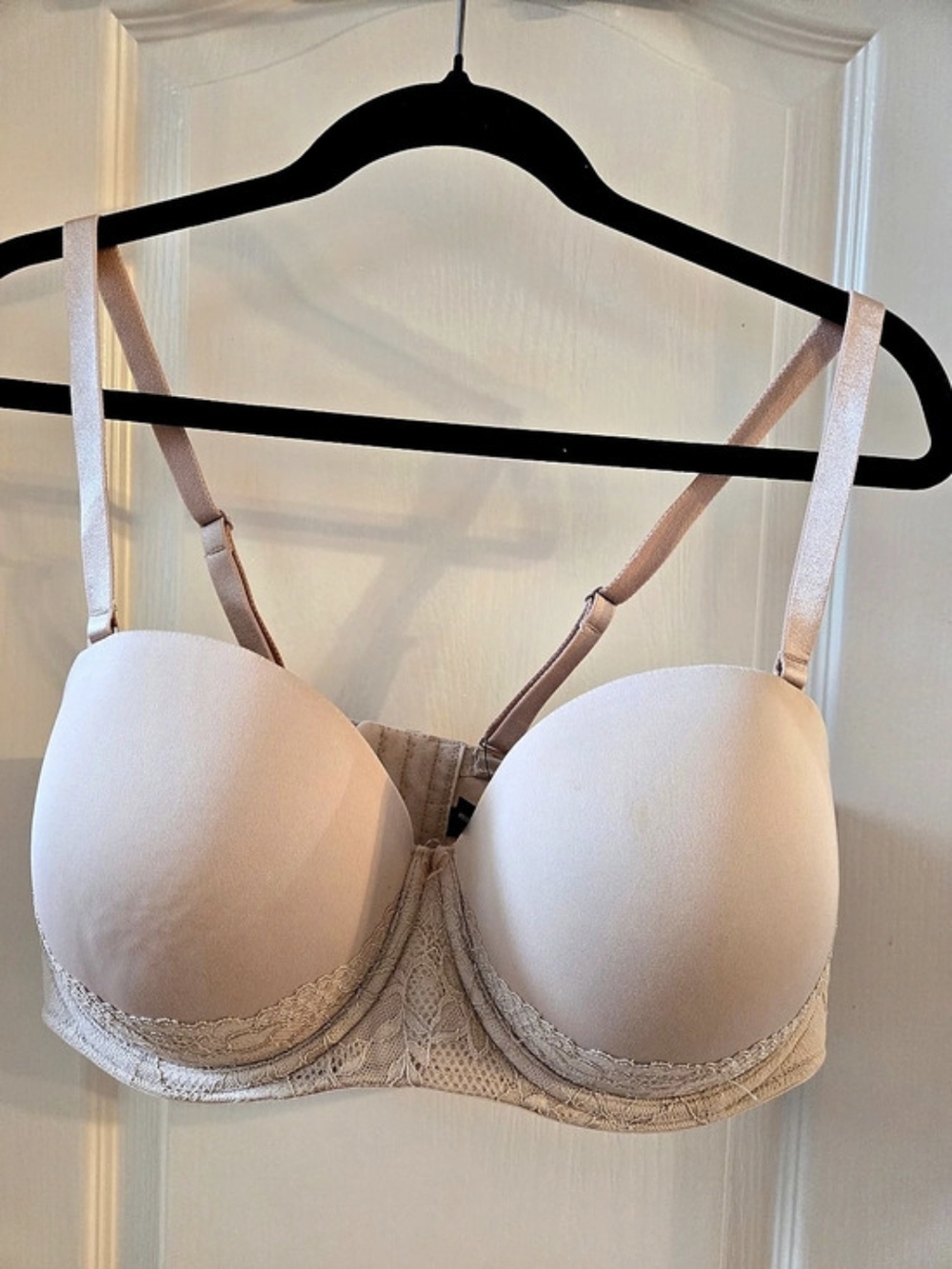 Torrid Strapless Push-Up Smooth Bra Beige 38DDD